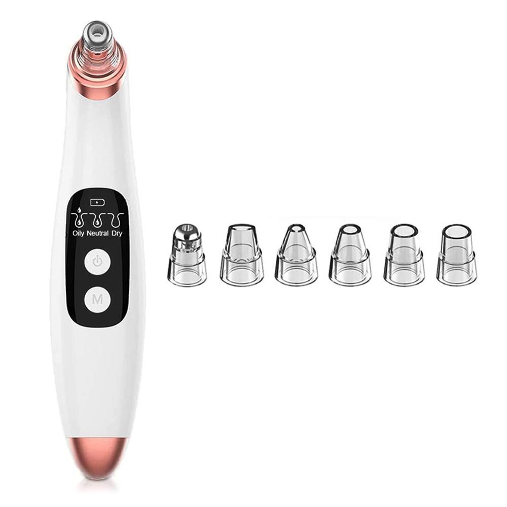 Nose Pore Acne Pimple Removal Cleaner Facial Skin Blackhead Remover Extractor Clean Exfoliating Instrument Spot Cleaner: as show