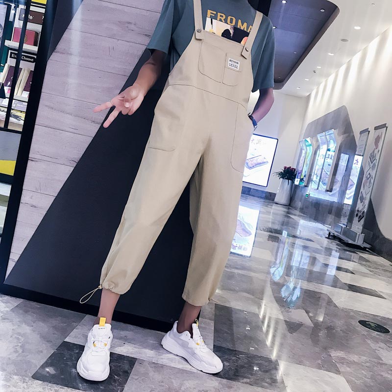 Idopy hommes salopette Style coréen Slim Fit Harajuku combinaisons pour homme jarretelle pantalon pour hommes