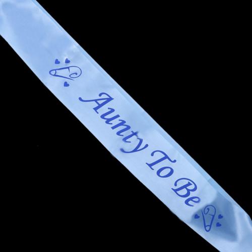 Baby Shower Sash Party Decoration Mom To Be/Grandma/Auntie/Nanny/Big Sister Sash Satin With Glitter Baby Shower Party Supplies