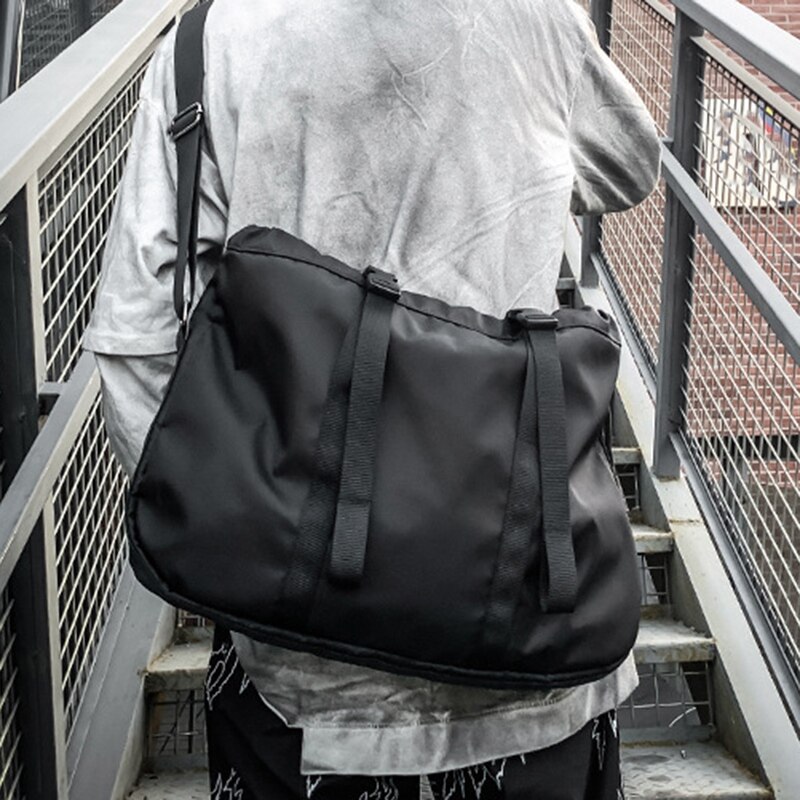 Koerierstassen nylon grote schoudertas heren hiphop streetwear reistassen