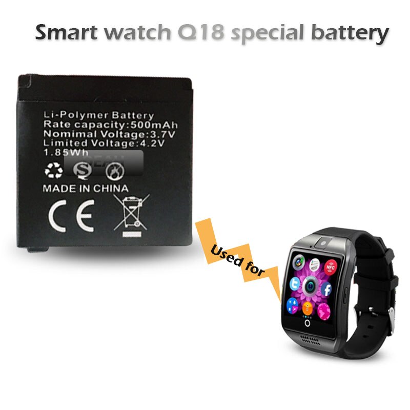 1-2 stuks brand 3.7V 500mAh Oplaadbare Li-Ion Polymeer Batterij Voor Slimme Horloge Q18 robot Lithium batterijen