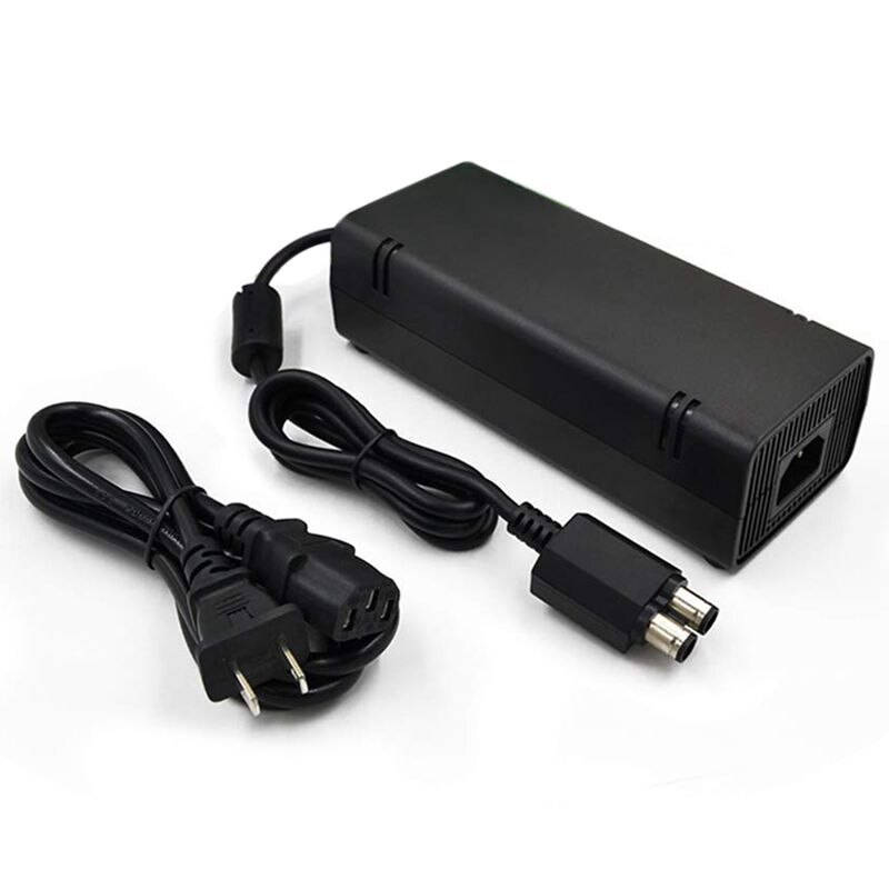 För xbox 360 slim nätadapter strömförsörjning tegel strömförsörjning 135w nätaggregat laddare sladd för xbox 360 slim konsol 100-120v- b: Default Title