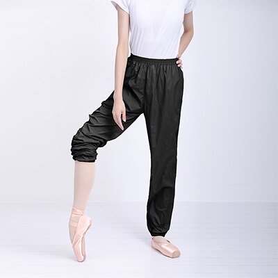 Pantalones de baile de Ballet para mujer, pantalones deportivos holgados con cintura elástica, pantalones para correr y ciclismo para niñas y adultos, pantalones de chándal de Hip Hop: XL / Blanco