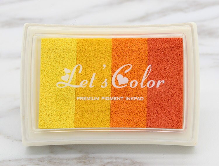 Gradient colors big ink pad Stamp planner scrapbooking silicone stamp inkpad diy diary greeting card making supplies