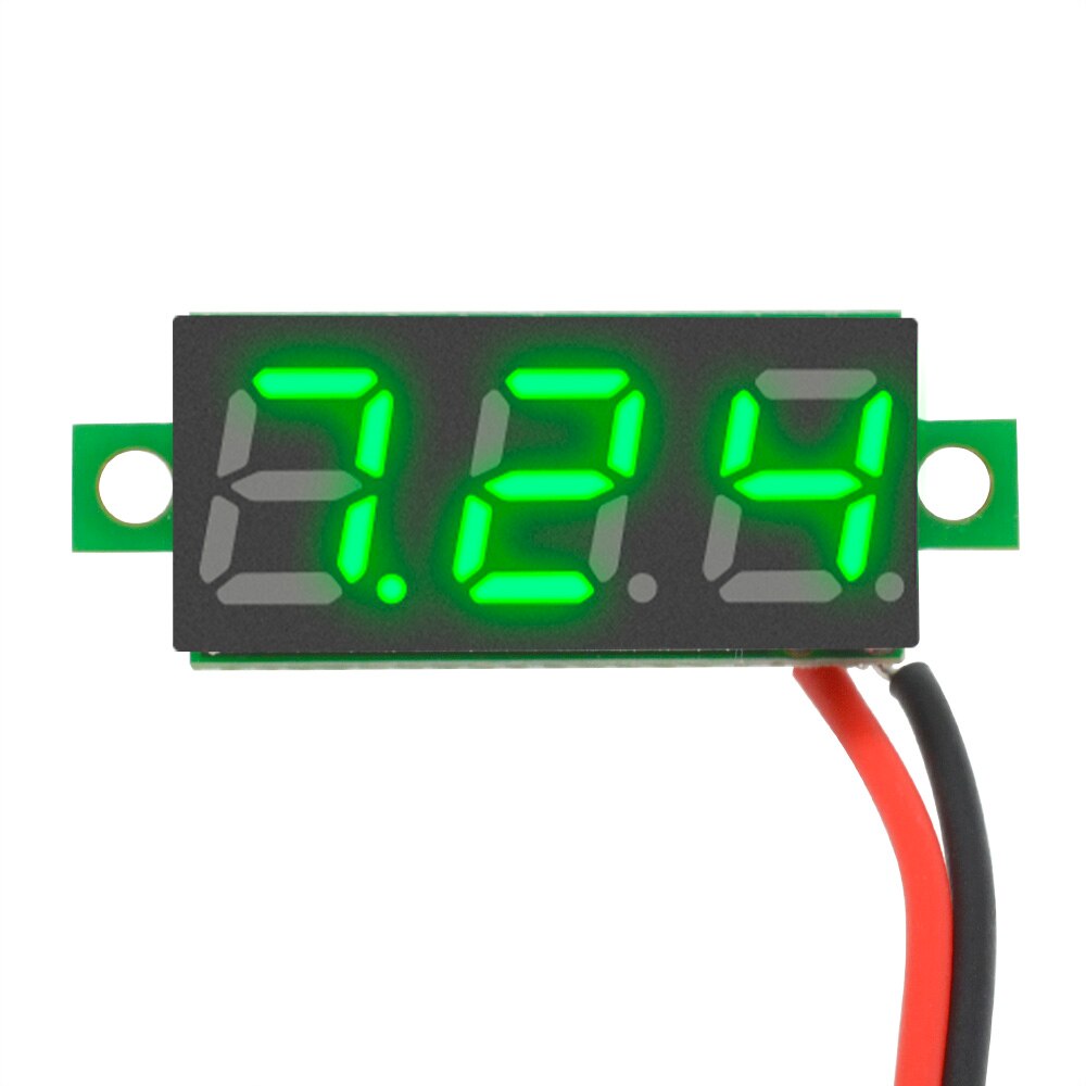 Dc 3.5-30v 2 leder 0.28 tommer mini digital spændingsmåler detektormåler led voltmeter panel voltmonitor tester til bil bil