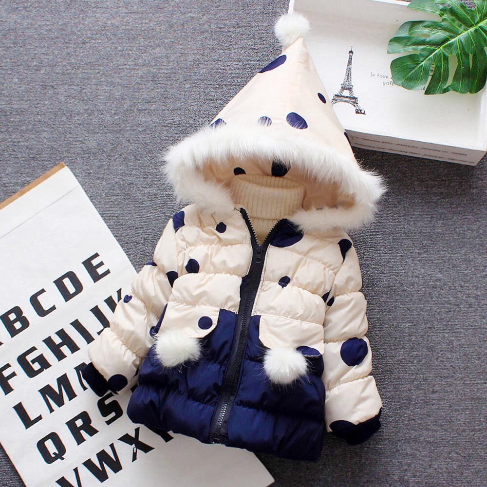 Baby Infant Girls Fur Winter Warm Coat Cloak Jacket Thick Warm Clothes Baby Girl Cute Hooded Long Sleeve Coats Jacket
