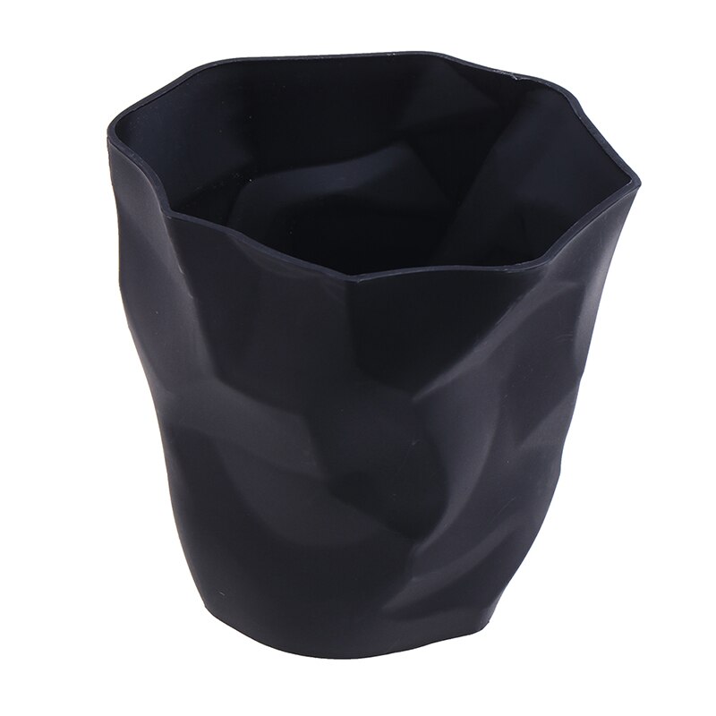 Pen Pencil Holder Container Desk Multifunction Mini Desktop Dustbin Vase Pot Makeup Brush Holders Home Office Stationery: Black