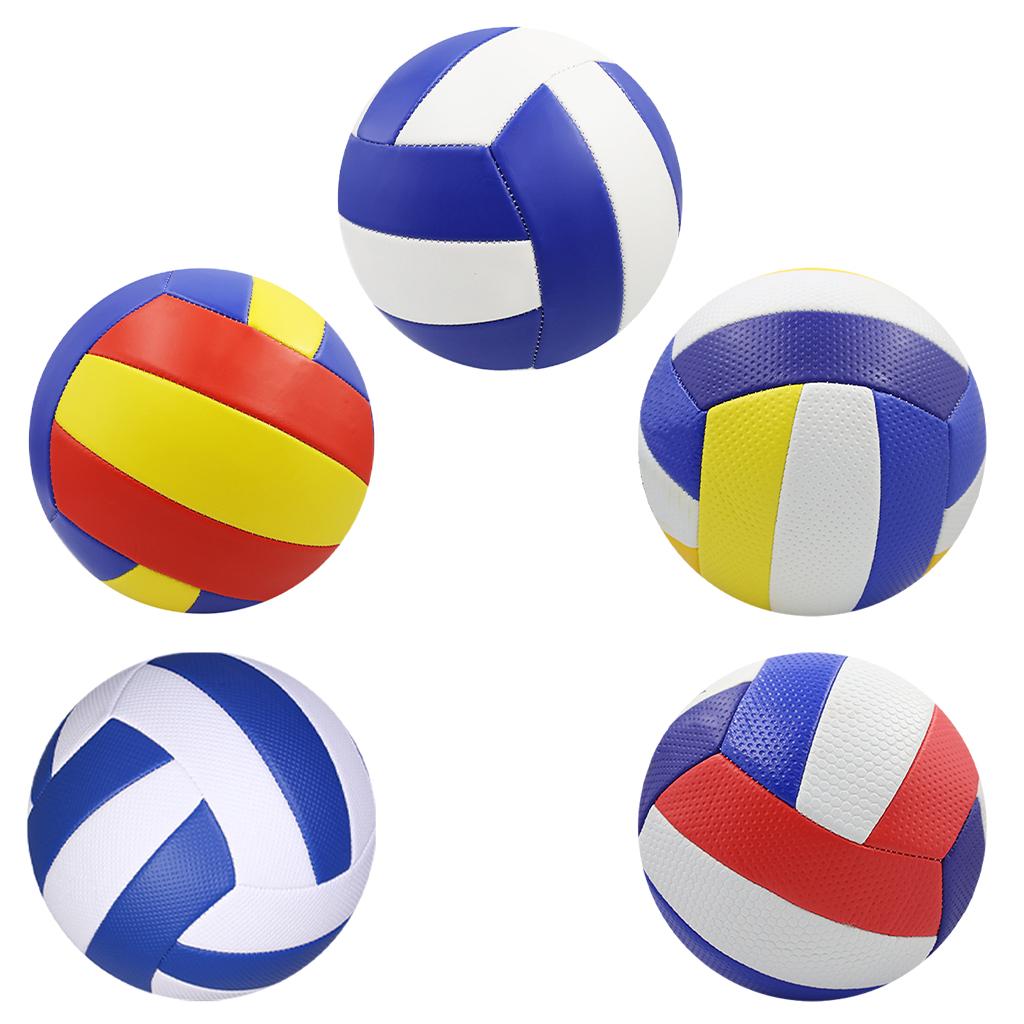 Professionele Standaard Officiële Maat 5 Volleybal Indoor/Outdoor Pu Leer Rubber Voor Training Strand Spelen Pool Spel Bal Volwassen