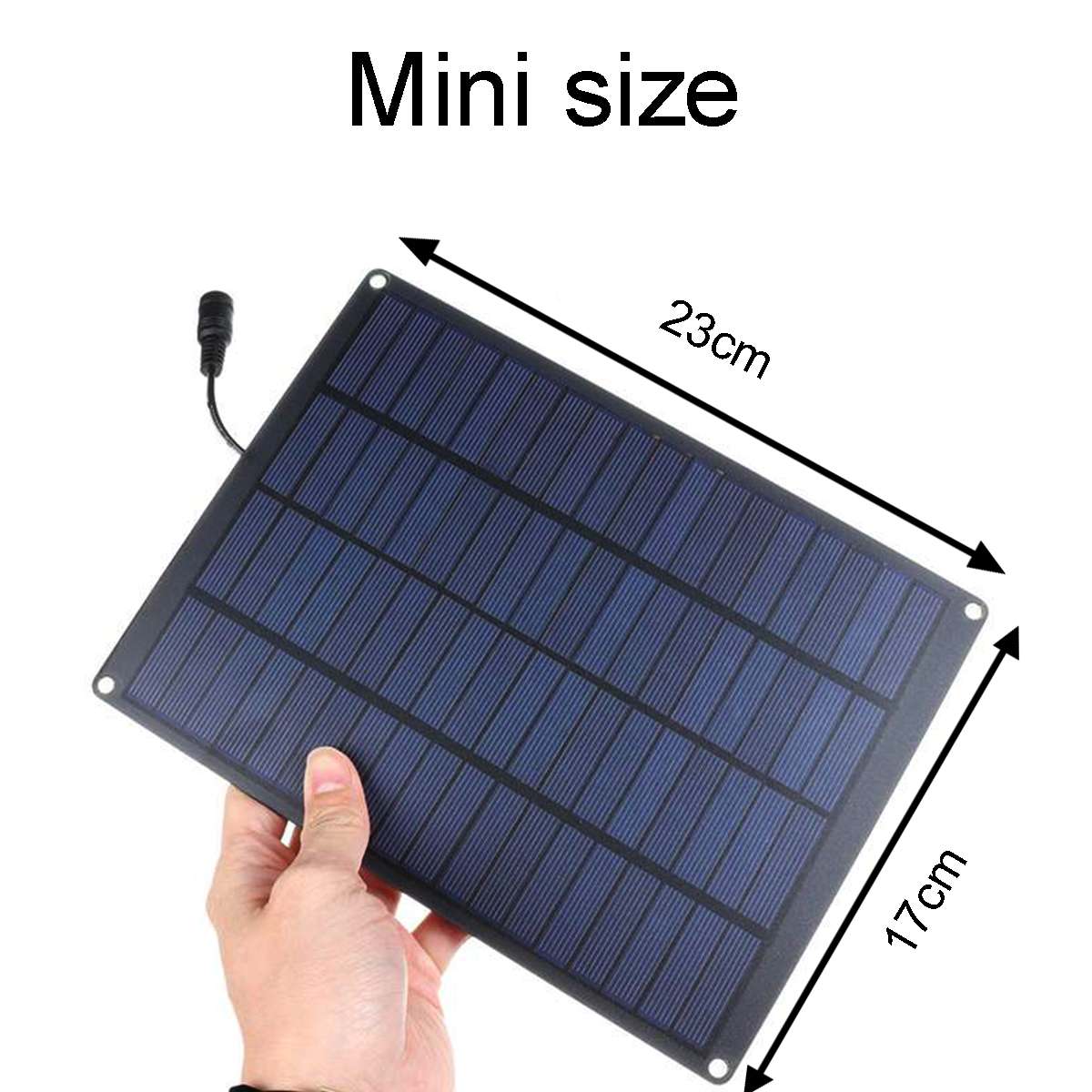 20W 18V Solar Panel 10/20/30A Controller 18V USB Portable Battery Charger with battery Clip For Outdoor Mobile Phone Charging