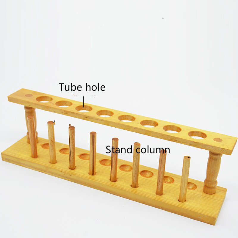 Wooden Test Tube Rack 8 Holes Wooden Test Tube Rack Chemical Laboratory Supplies