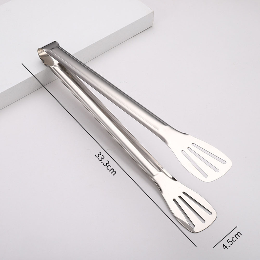 Roestvrij staal antislip voedselklem keukengerei buffet kookgereedschap broodclip accessoires voor desserts salades barbecue: Licht Geel