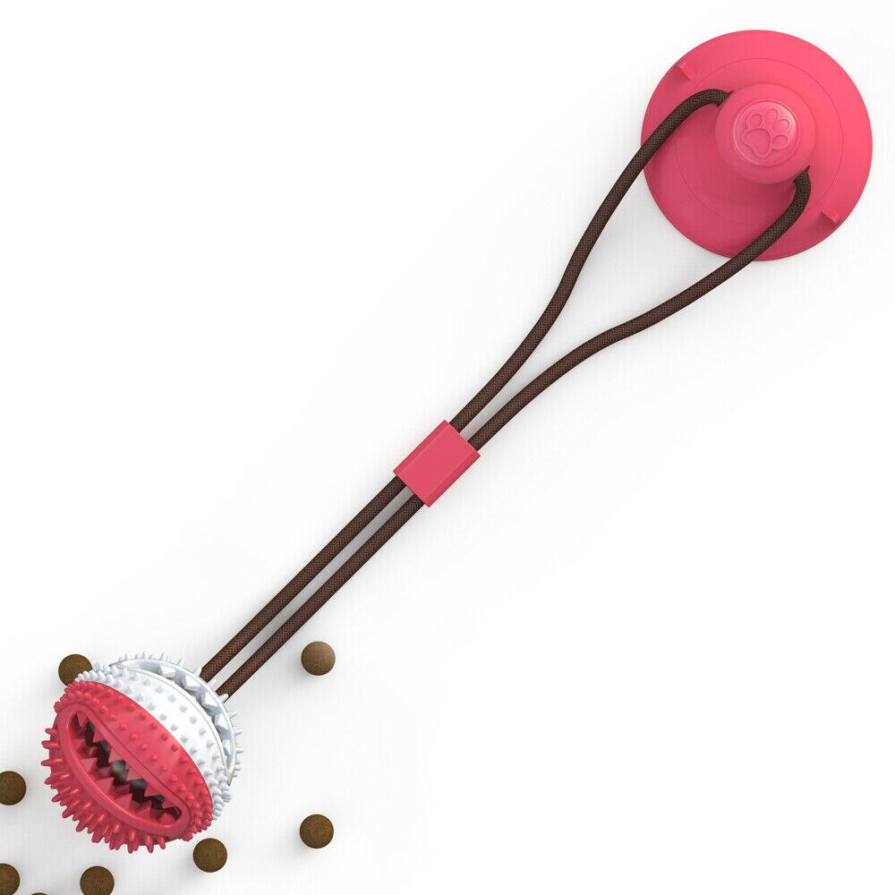 Huisdier Molaire Beet Speelgoed Chew Speelgoed Vloer Zuignap Hond Chew Tug Toy Tand Schoon Bal: 3
