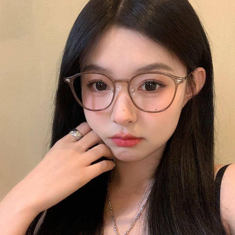 Gafas de lectura ultraligeras TR90 con montura ovalada, gafas de presbicia antiluz azul a la , lentes transparentes para mujer, gafas de visión de lejos