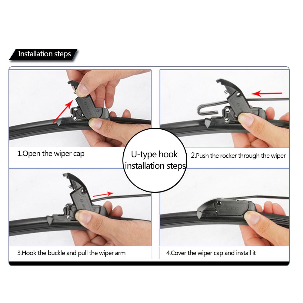 Car Wiper Blade Front Window Windshield Rubber Silicon Refill Wipers For Daewoo Matiz 1998 LHD/RHD 21&quot;+16&quot; Car Accessories