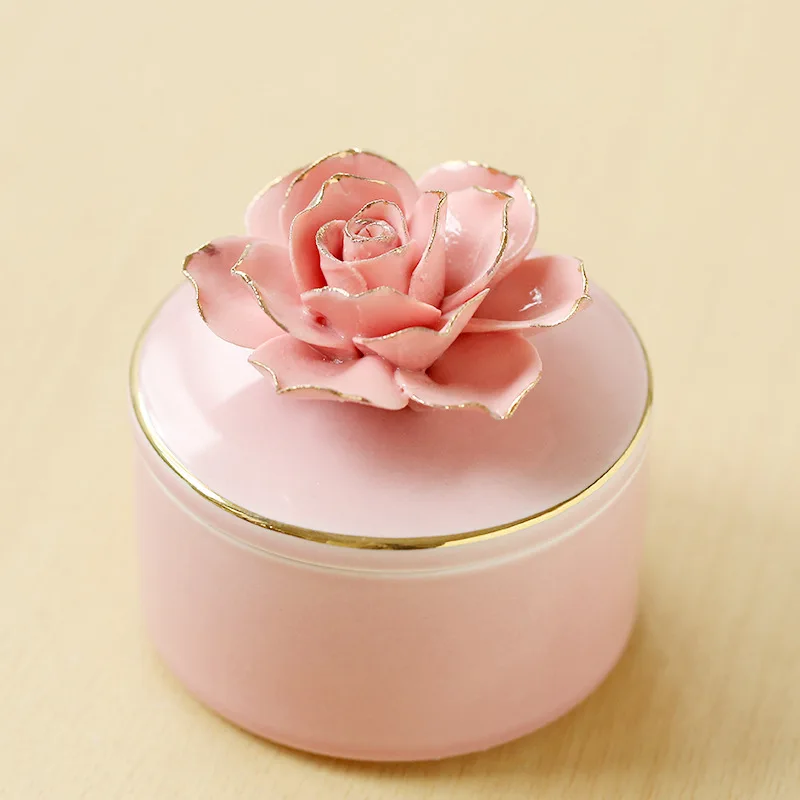 Velas aromáticas de flor de cerezo de soja de lujo, decoración de tarro de fragancia de cerámica de flores pintadas a mano Ins de estilo europeo: Verde fluorescente