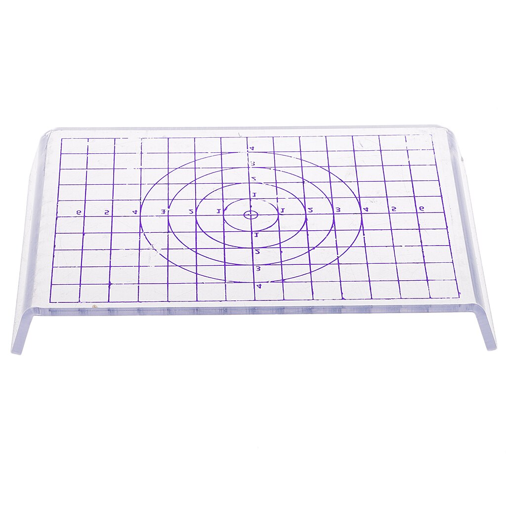 Pottery Ceramics Clay Acrylic U Shaped Press Plate DIY Clay Plate With Scale