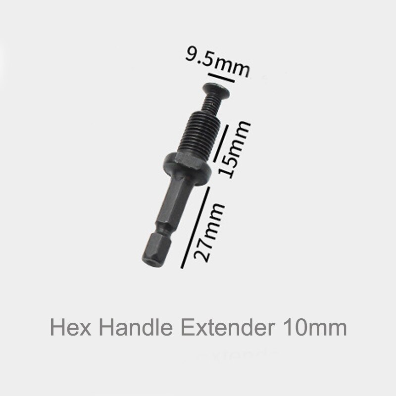 1PCS 6.5mm-16mm Manual Or Automatic Lock Drill Chuck Adapter For Impact Driver Electric Tool Accessories Square/Round/Hex Shank: Hex Extender 10mm