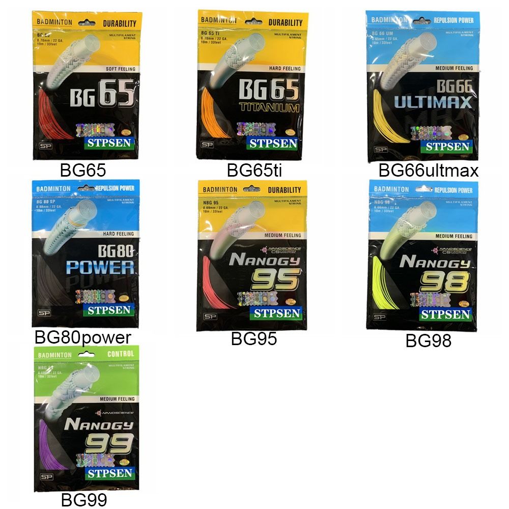 10M Multicolor Badminton Racket String Tool Badminton Racquet Wire BG65 BG65Ti Racquet Stringing Dia.0.7mm