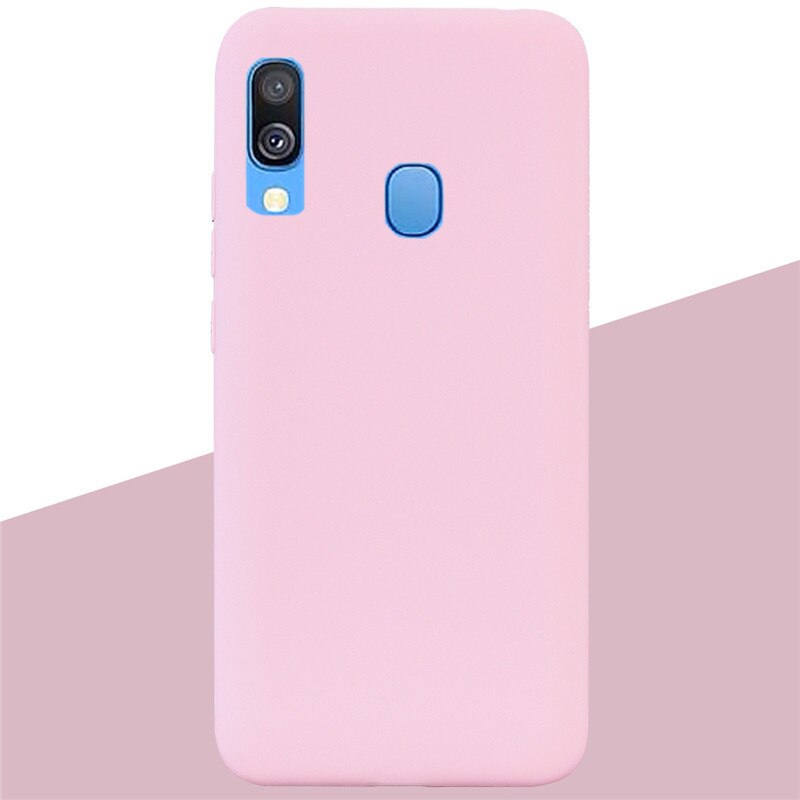 For Samsung A40 Case Silicone Cover Soft TPU Phone Case For Samsung Galaxy A40 A 40 A405 SM-A405F A405F Silicon Case Coque Funda: 11 Light Pink
