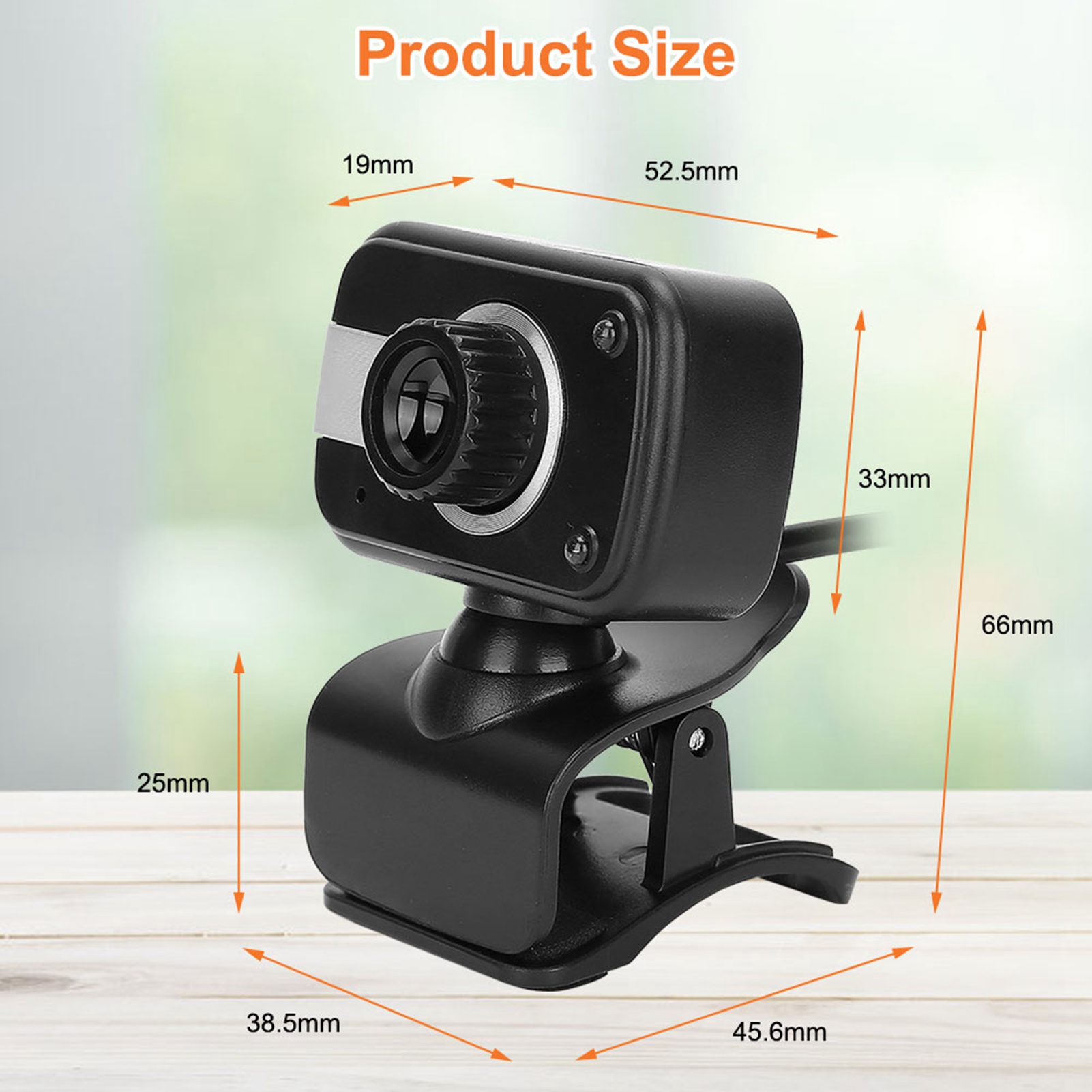 Protable USB Webcam with MIC 0.3MP 360 Degree Rotation for MSN / ICQ Night Vision for Laptop PC Zoom Skype Plug Play Clip Mount