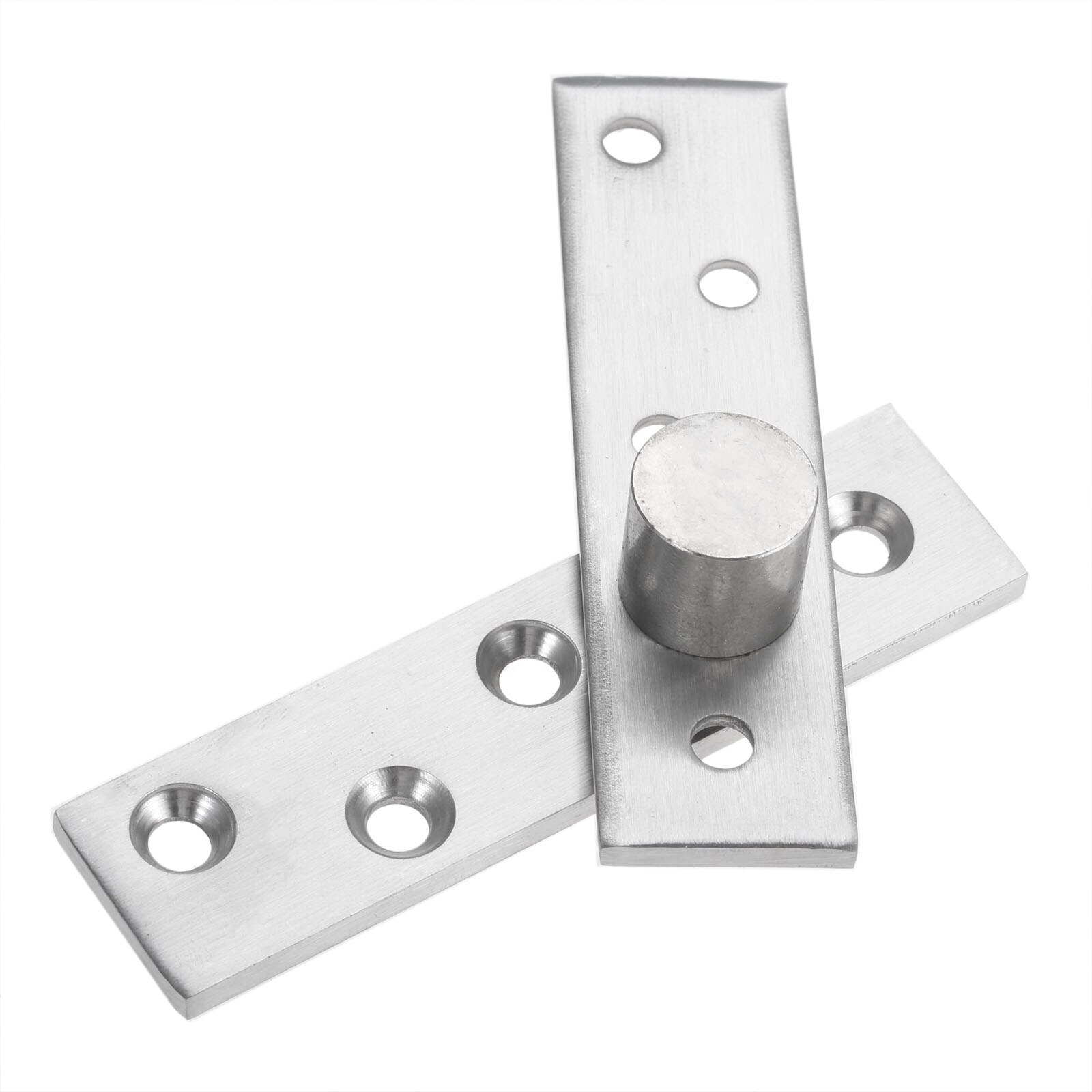 1Set 360 Degree Rotation Axis 100mm Stainless Steel Up and Down Doors Rotating Hinges Location Shaft Hidden Pivot Hinge Hardware