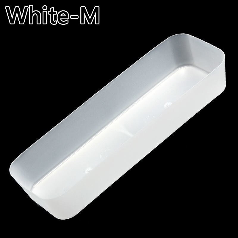 Storage Drawers Plastic Storage Organizer Drawers For Makeup Clothes Tableware Organizer Box Kitchen Desktop Organizer: Whtie-M