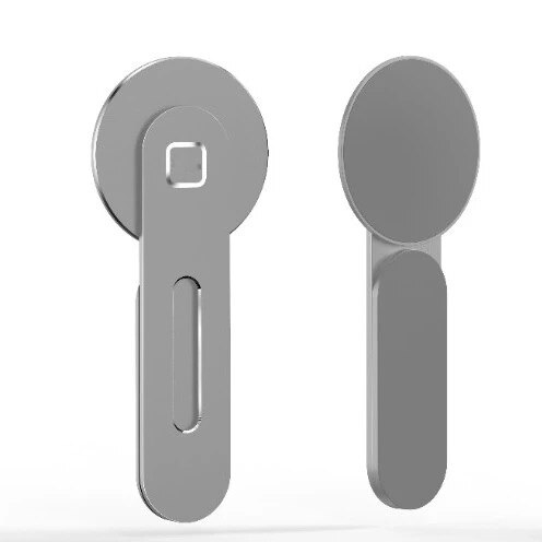 Laptop CellPhone Mount For IPhone 12 Series, Collapsible Metal Paste Base Office Monitor Magnetic Holder Adapt To Magsafe: Style 1