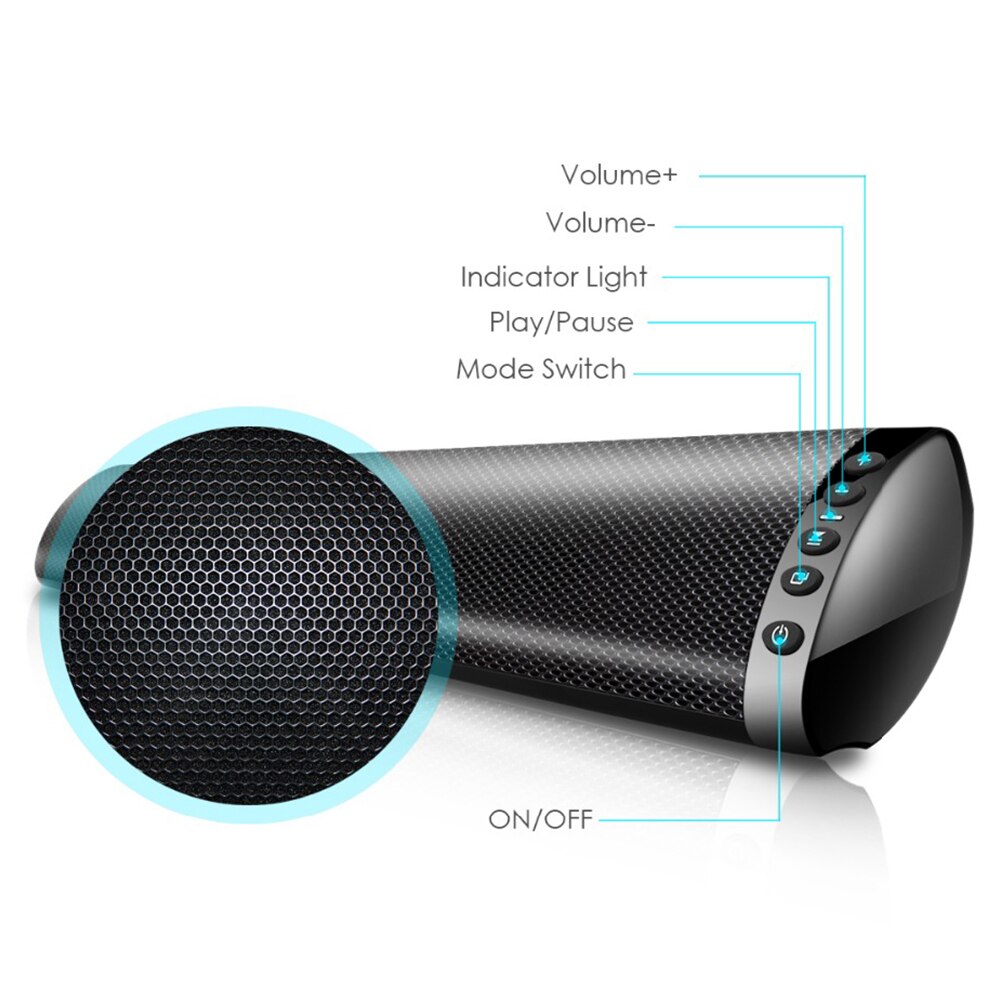 Wall Mounted TV USB Sound HIFI Remote Control 3D Surround Wireless Bluetooth Speaker Stereo Audio Deep Bass FM Radio