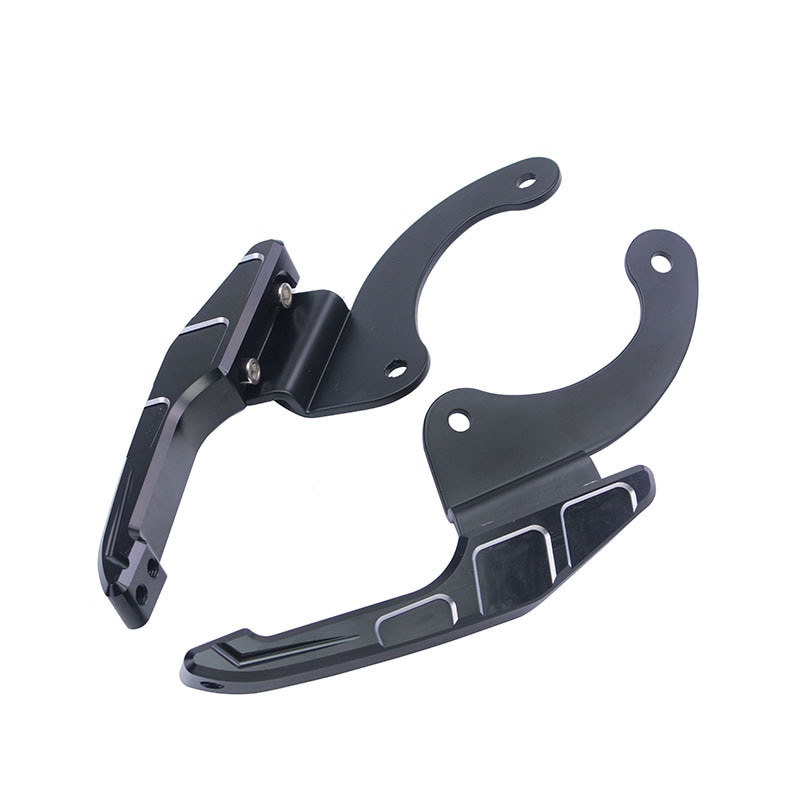 Motorcycle Tail Handrail for ZONTES ZT310R 310T CNC Personality Rear Armrest Racer Shelf handle tail fin Accessories: Double color black