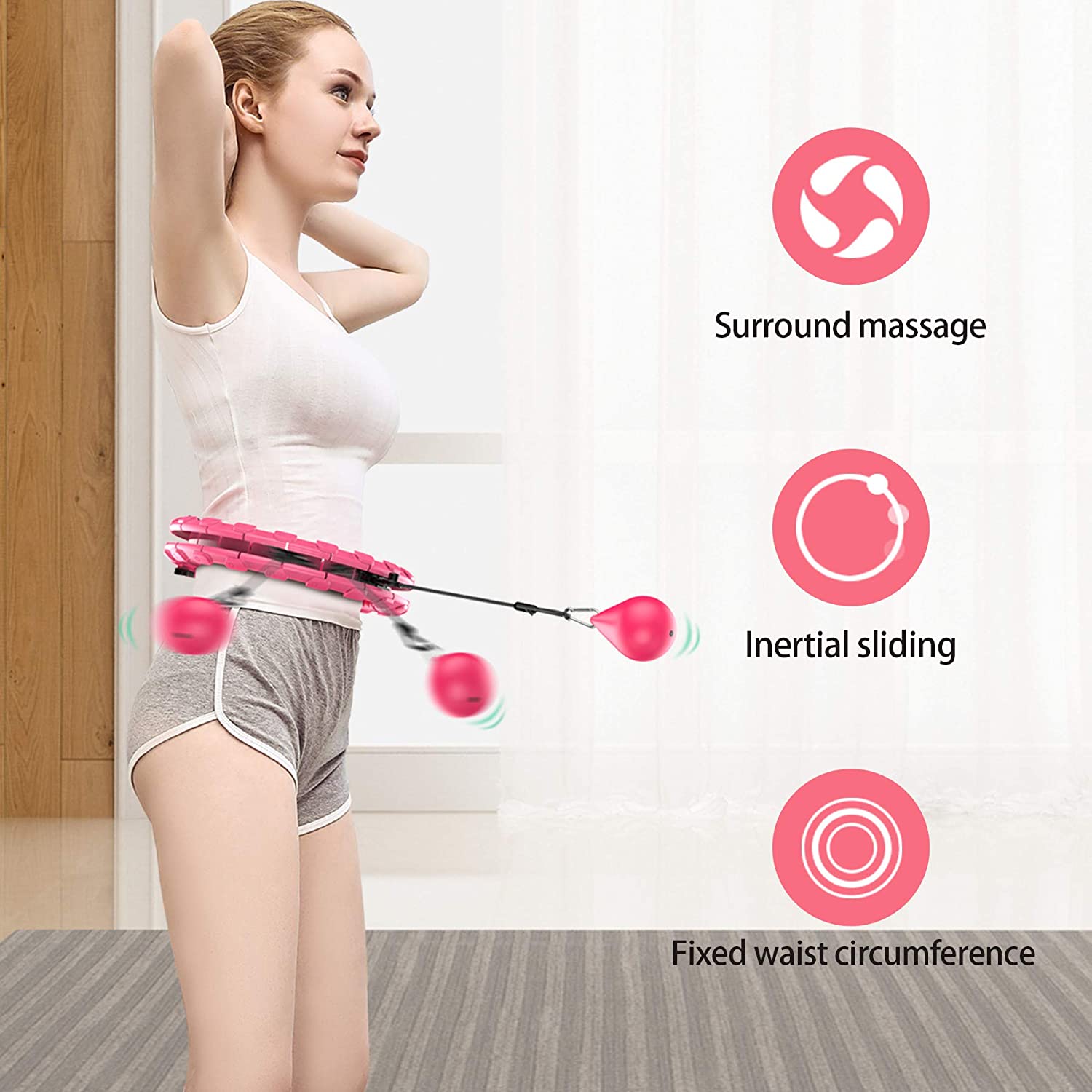 Hula-Aro inteligente para ejercicio, Cerceaux de Fitness, para ejercicio de pesas