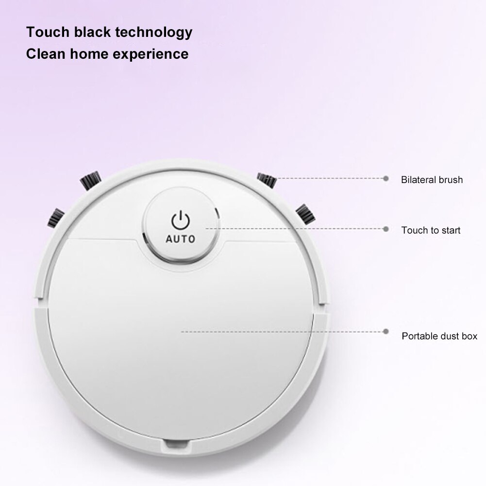 Smart Touch Robot Stofzuiger Usb Auto Cleaning Robot Droog Nat Veegmachine Robots 3000Pa Sterke Zuigkracht