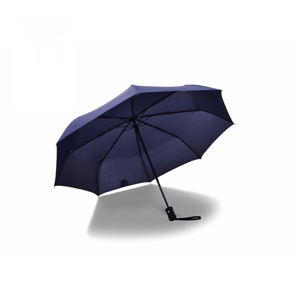 Folding Umbrella Rain Anti-UV Waterproof Automatic Open Close Portable 3 Fold For Travel XR: navy