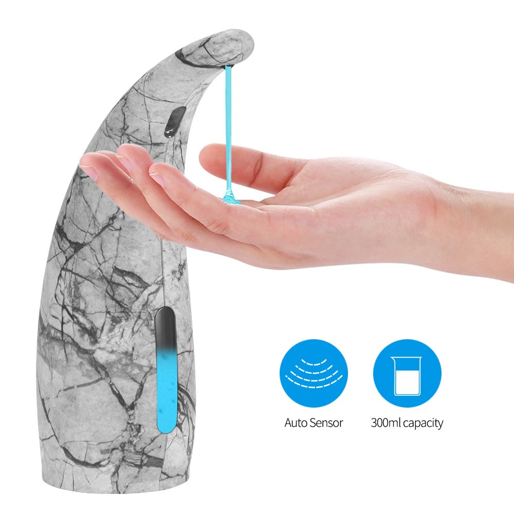 Automatic Soap Dispenser Electric Touchless Infrared Sensor Soap Dispenser Kitchen Dish Liquid Auto Hand Soap Dispenser: Light Grey