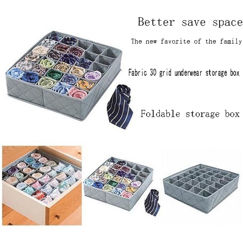 30Netz Unterwäsche Lagerung Organizer, Platzsparende Lagerung Wandschrank Organizer, Lagerung Kasten Für Socken Und Schals, falten Lagerung Kasten