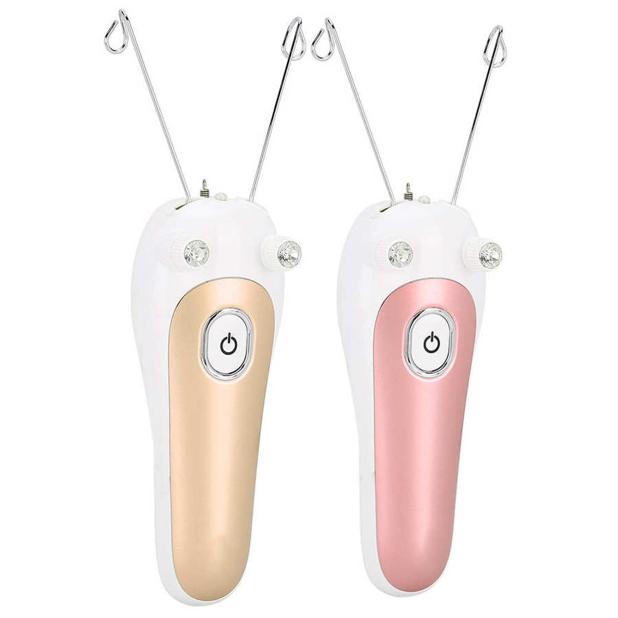 Elektrisk bomullstråd epilator dam ansiktshårborttagning laddningsbar dragyta enhet smärtfri kvinna hårborttagning defeatherer