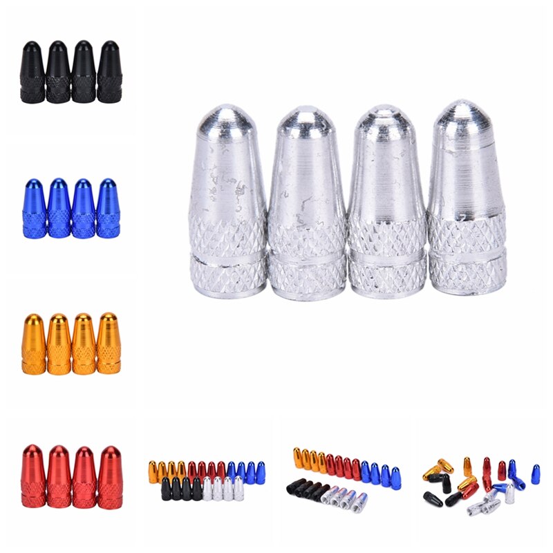 Rueda con llanta para bicicleta de montaña Fixie, tapas de válvula de aire, cubierta antipolvo, 5 llanta Presta