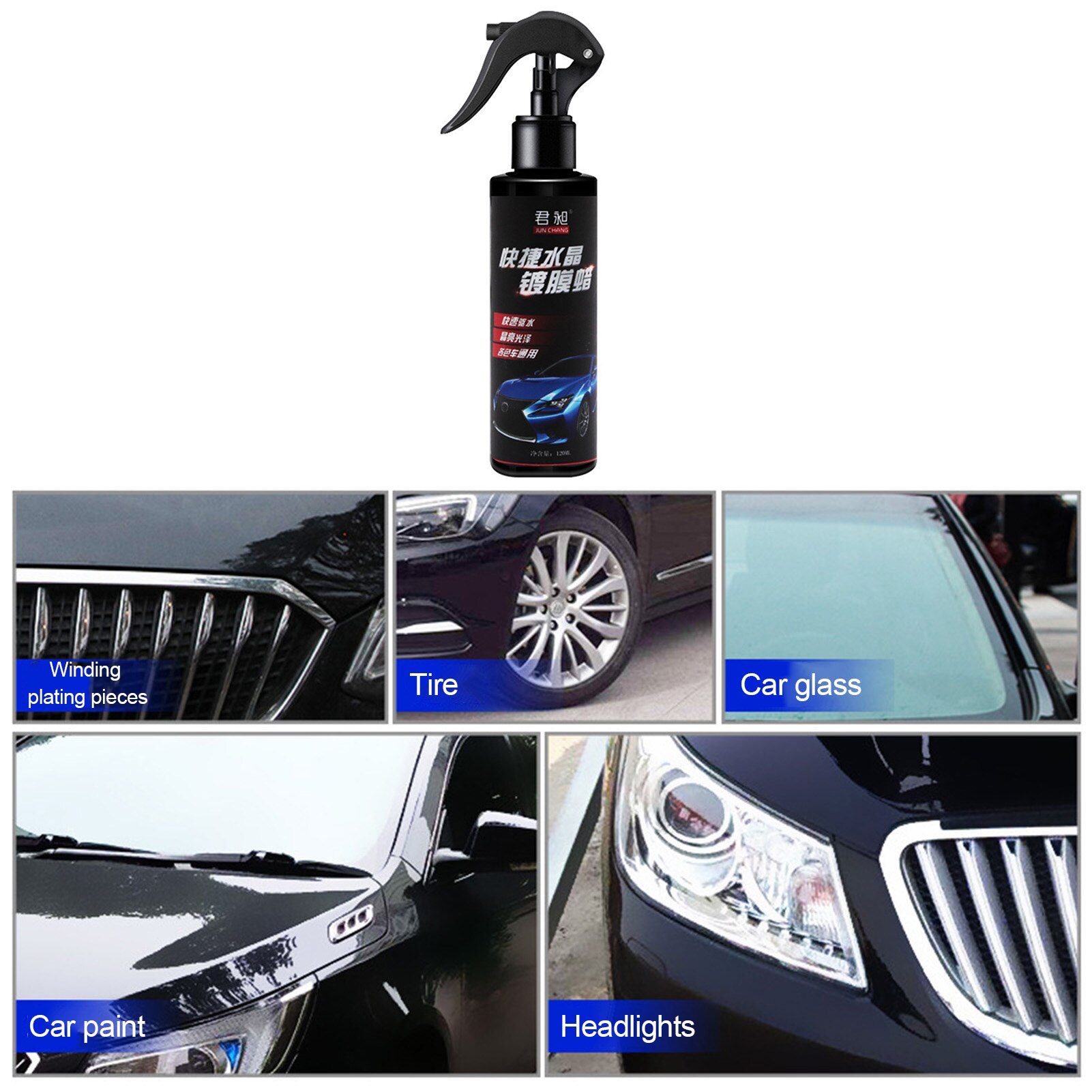 120ml powłoka samochodu Super hydrofobowy szklana ceramiczna wodoodporna Nano ceramika chroni połysk pielęgnacja lakieru samochodowego przed zarysowaniem