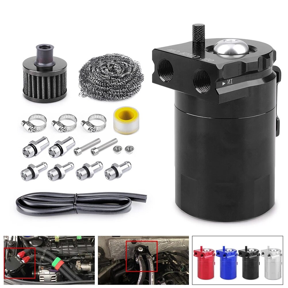 Kit de tanque de aceite con filtro de aire para coche, trampa de combustible, accesorios de piezas de automóviles