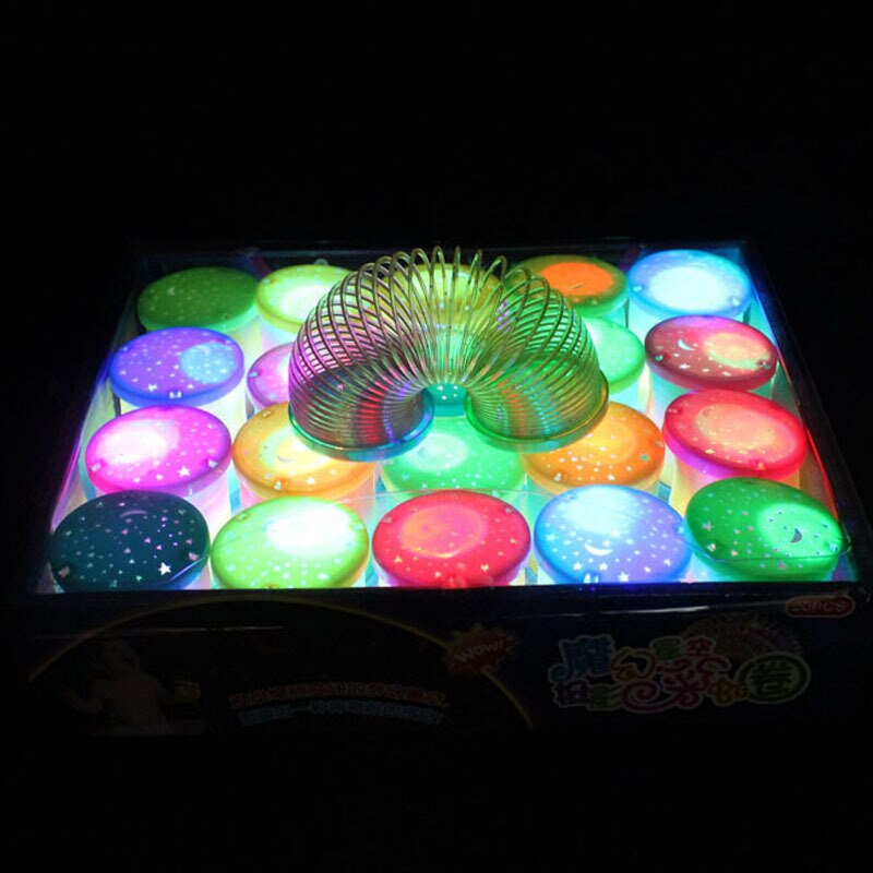 1 Led Lighting Up Springs Toys for Kids Children Flashing Glowing in the Dark Luminous Haloween Christmas Decorations Year&#39;s