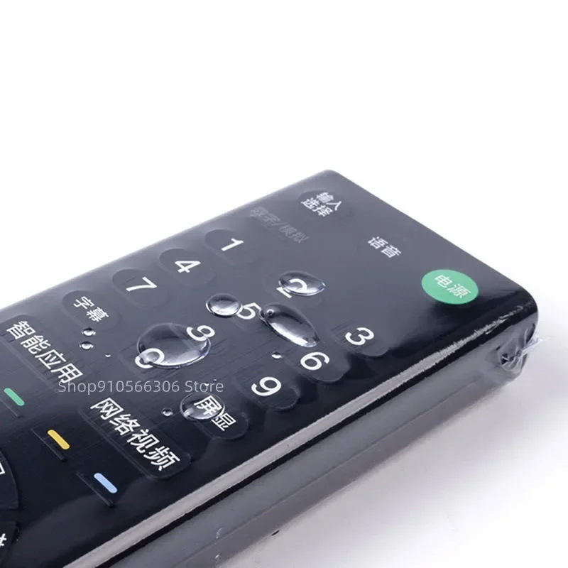 10 sztuk/paczka przezroczysta folia termokurczliwa TV/klimatyzacja zdalnego sterowania pokrywa dla Xiaomi dla Samsung uniwersalna torba ochronna