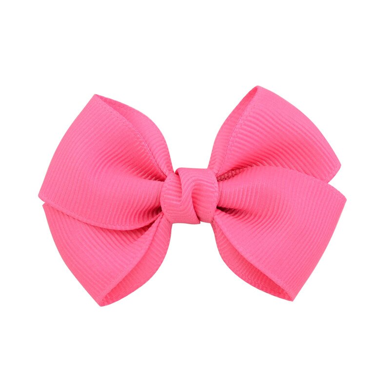 Solide Lint Strik Haarspeld voor Meisjes Kinderen Bowknots Haar Clips Vrouwen Haarspelden Haar Accessoires Baby Haarspelden Decoraties: 13 Peach