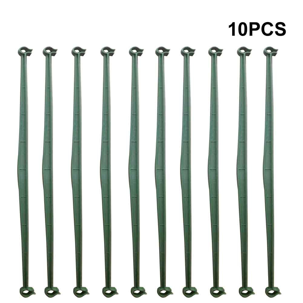 10pcs Flexible Outdoor Garden Balcony Expandable Plastic Trellis Connectors Arms Tomato Cages Buckle Plants Stakes Reusable Home