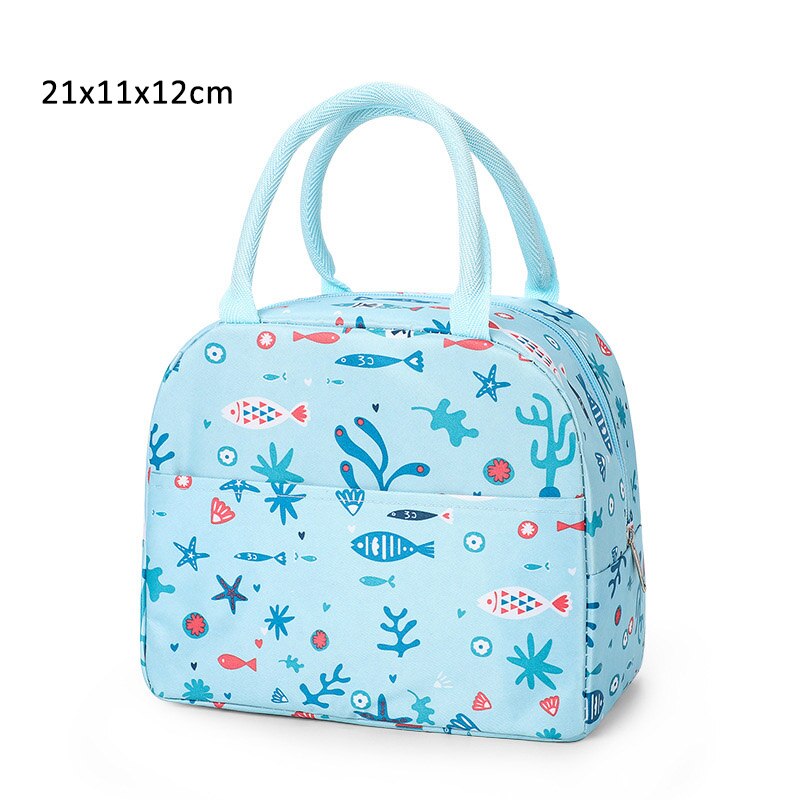 Flamingo Animal Print Lunch Bag Portable Waterproof Travel Picnic Food Storage Tote Bag Thermal Insulated Lunch Box Bento Pouch