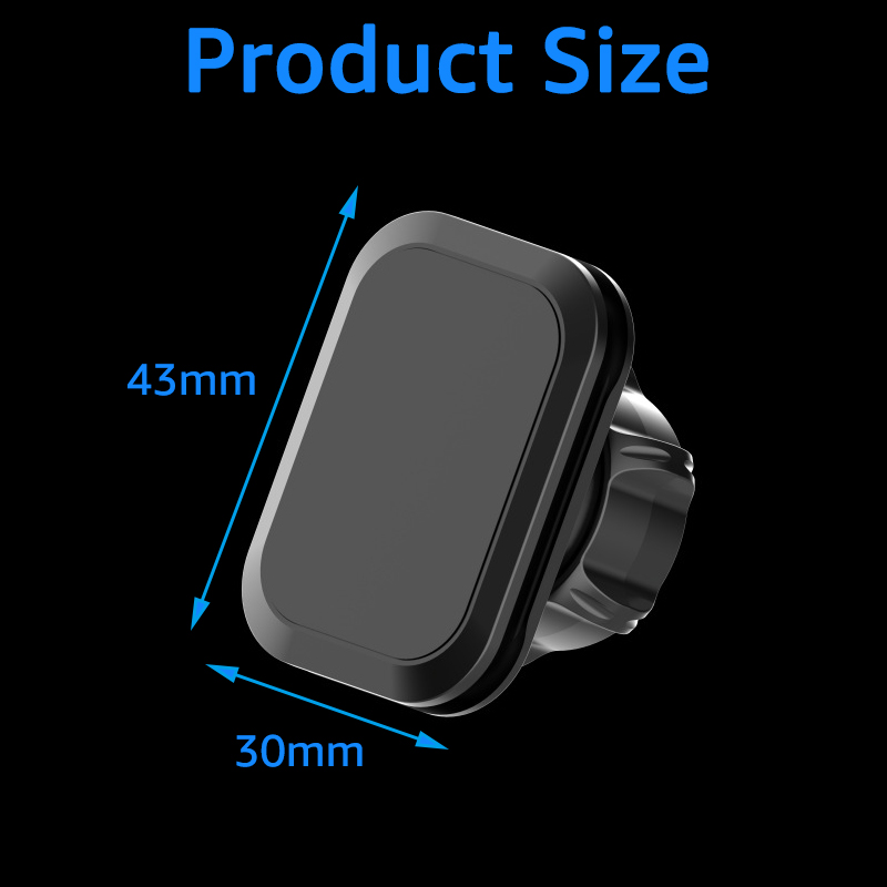 Magnetyczny uchwyt samochodowy na telefon z głowicą kulową 17 mm Magnetyczny uchwyt na telefon komórkowy Stojak na telefon komórkowy GPS Wsparcie Akcesoria do uchwytów do smartfonów