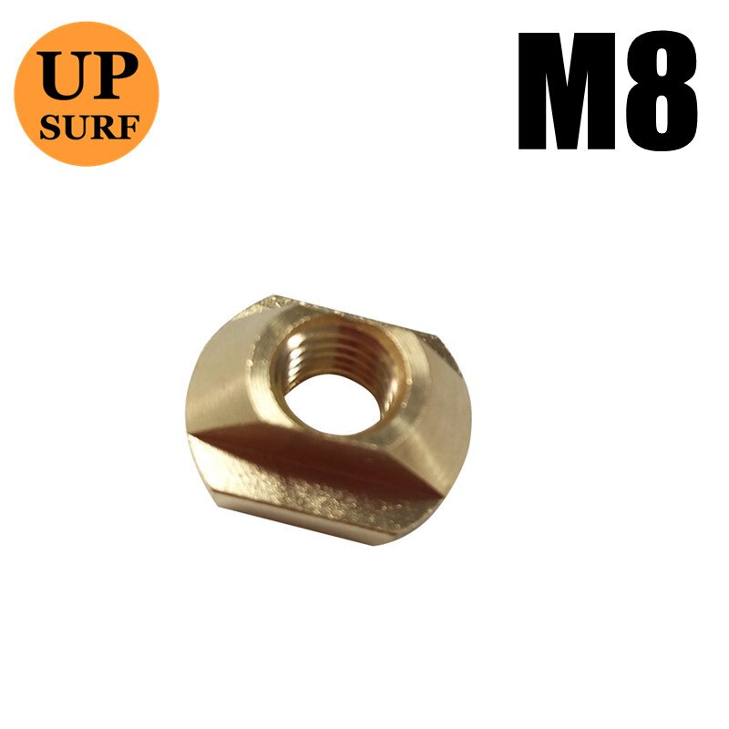 hydrofoil Mount Copper T-Nuts Nuts for All Hydrofoil Tracks Size M8/M6 Surfing Accessory: M8