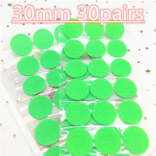 30mm 10mm colorido redondo adesivo auto adesivo prendedor fita ganchos e laços forte cola fita diy dot adesivo disco de náilon: 30mmfruit green 30pa