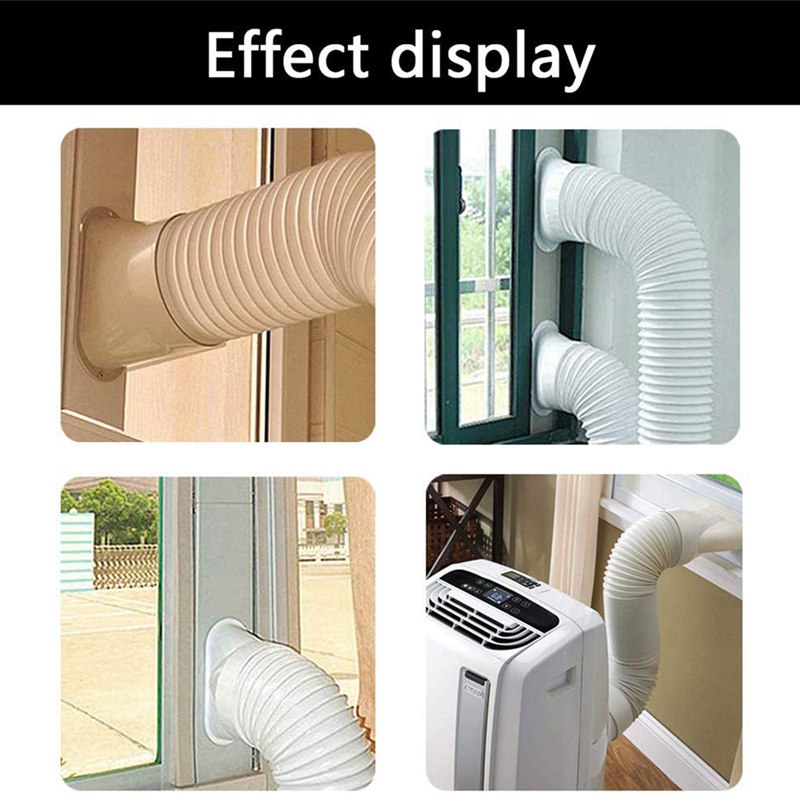 Universal Car Window Adapter Tube Connector, Suitable For Portable Air Conditioner Exhaust Hose Kit Board(15Cm/5.9Inch)