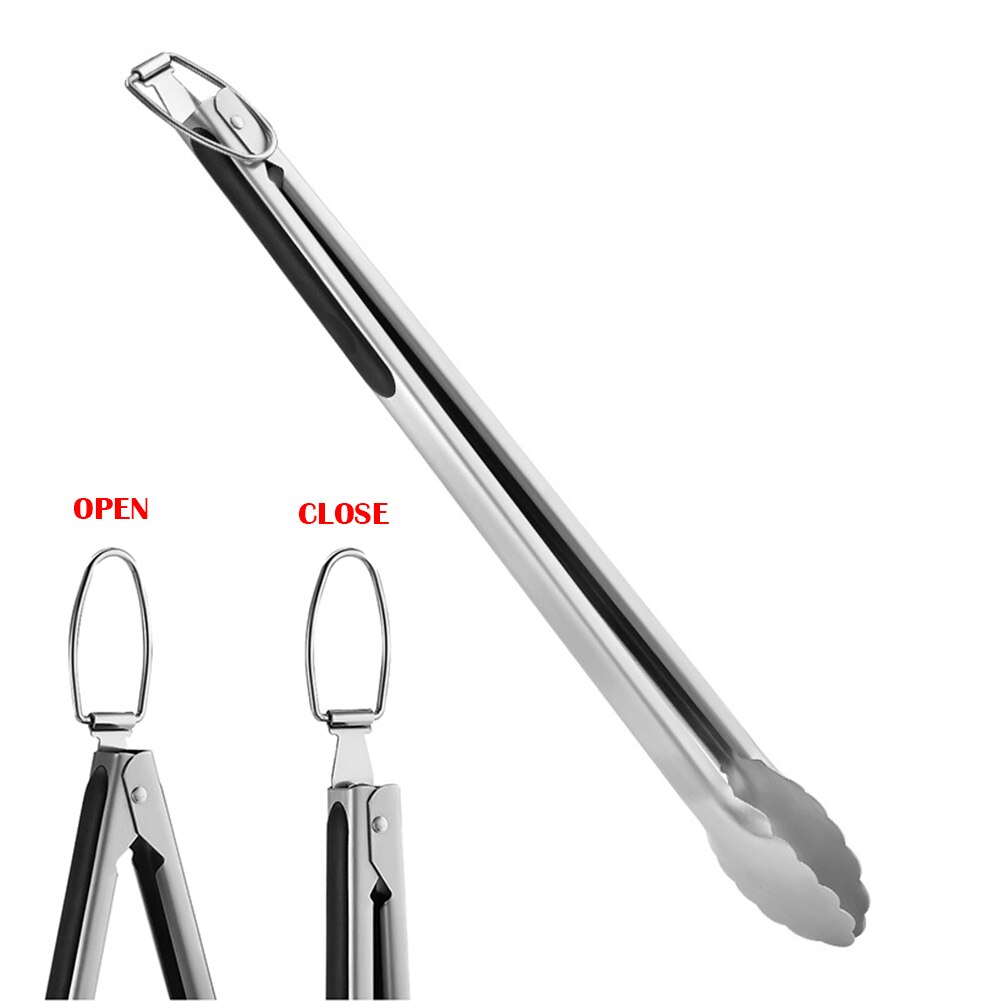 Bbq Grilling Tool Set, Stainless Steel Tongs, Spatula With Bottle Opener And Serrated Edge, Barbecue Meat Fork Outdoor Bbq