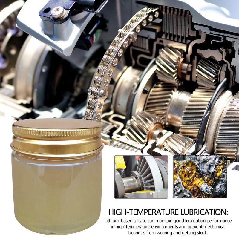 Lithium Grease General Purpose Lubricant 3.5Oz Waterproof Oil Lube High Temp Lubricant for Metal Equipment Protection