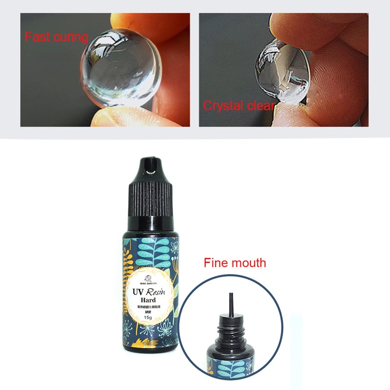 UV Ultraviolet Resin Gel Curing Quick-drying Non-toxic Transparent Sunlight Activated Hard VA